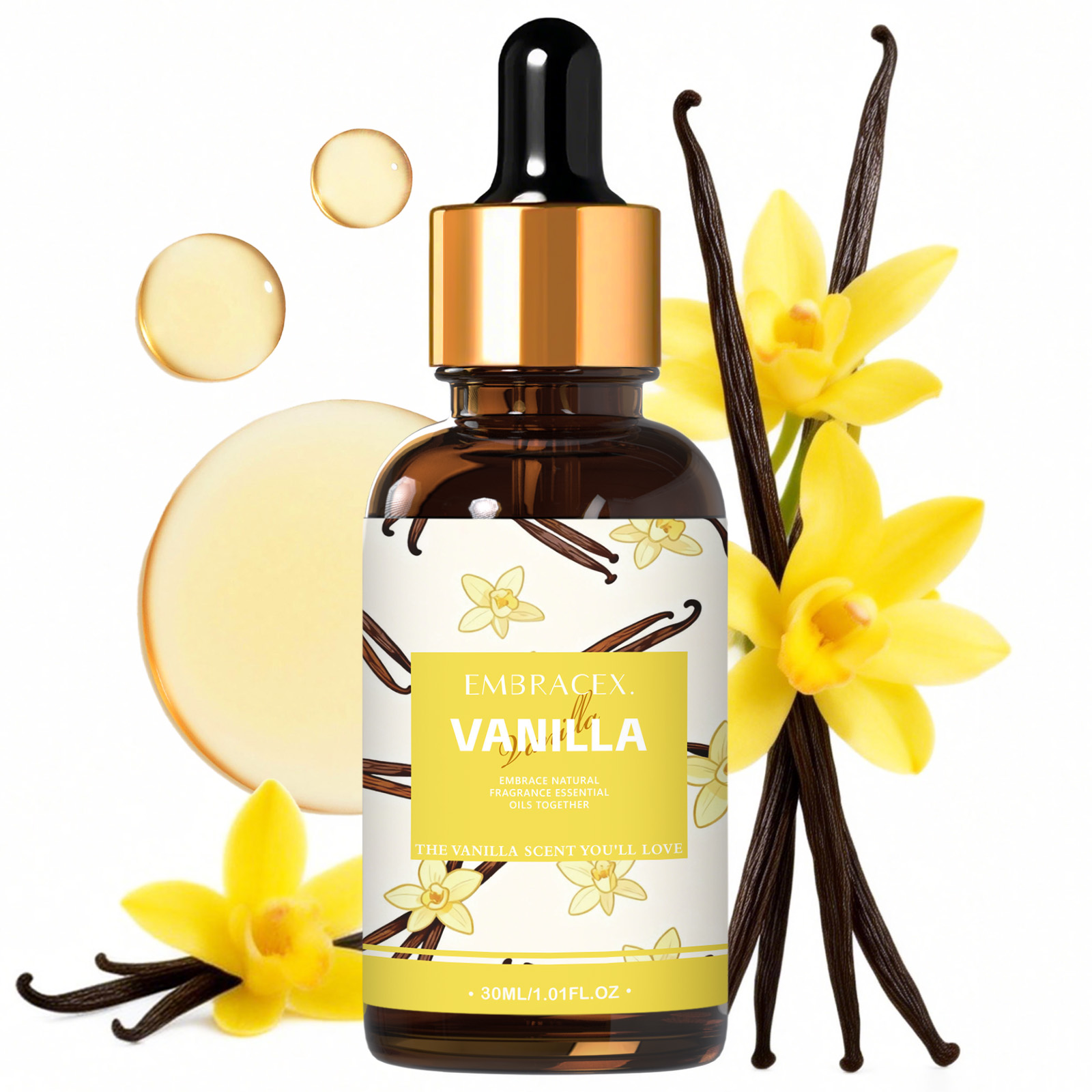 Candle Making Oil Scents - 30ml Vanilla Essential Oil For Diffusers