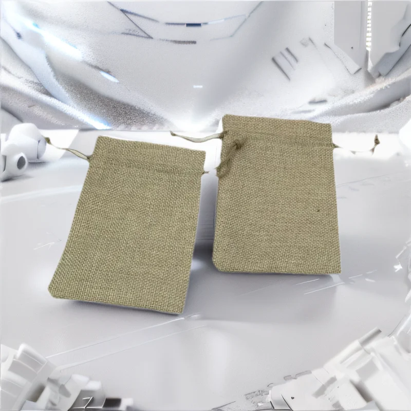 Jute Bag Packaging - 10x14cm 300pcs Jute Bags Christmas Gift