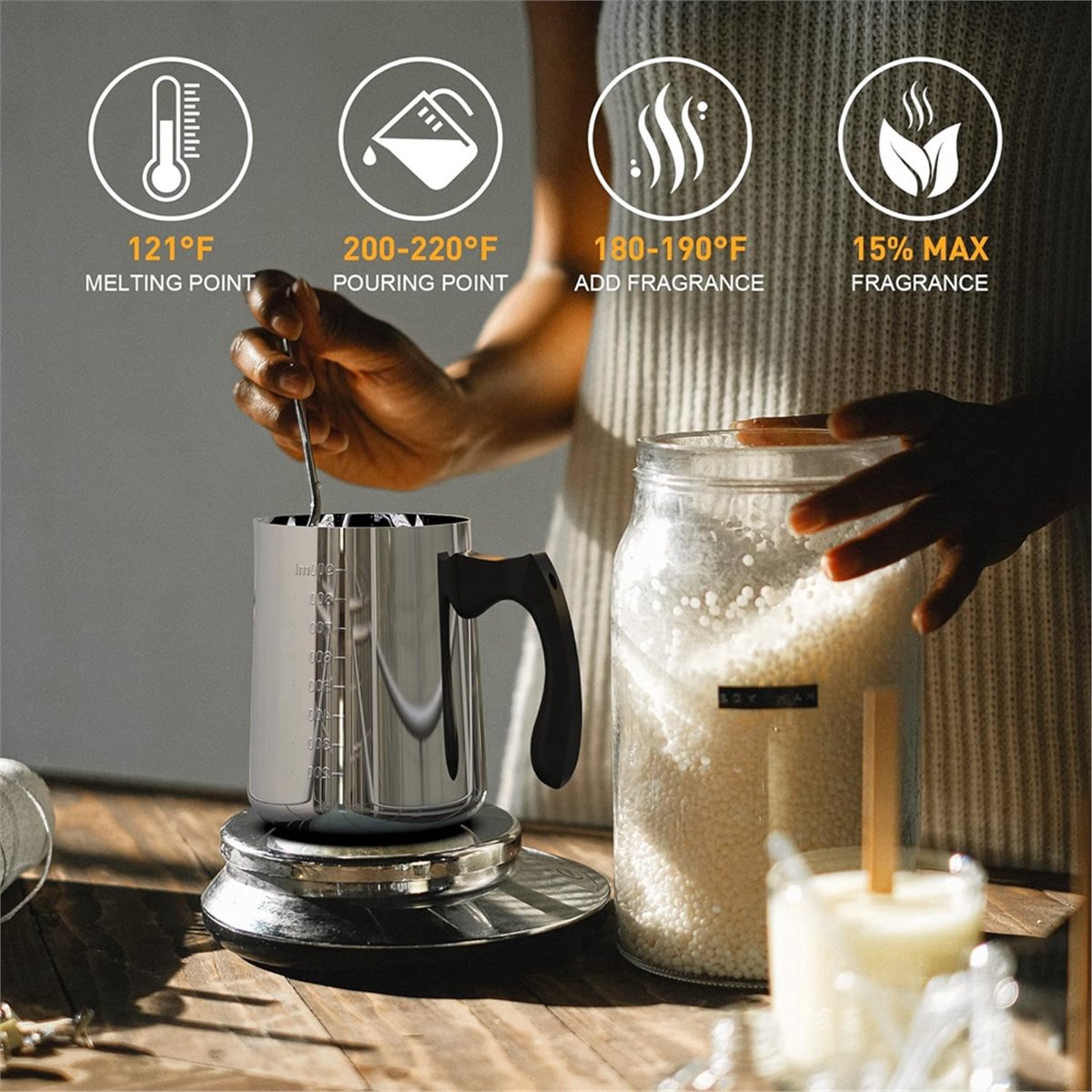 Candle Making Kit For Adults - Candle Making Kit Supplies for Beginners,Soy