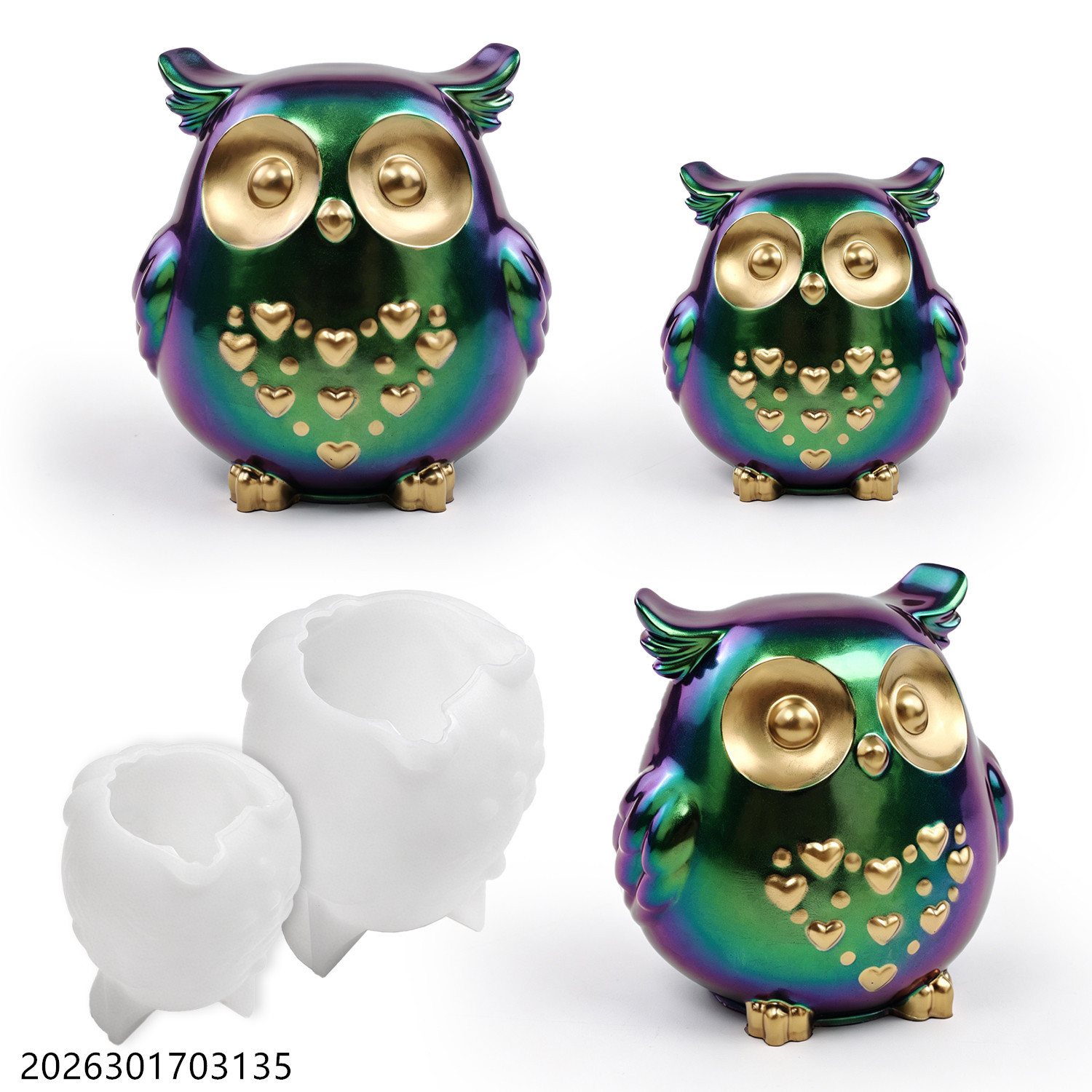 Candle Making Kit Wholesale - Owl Silicone Mold 3D Bird Shape