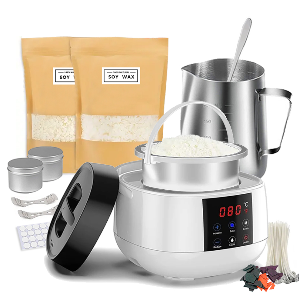 Candle Making Kit For Adults - 500ml Candle Making Wax Melting Pot,