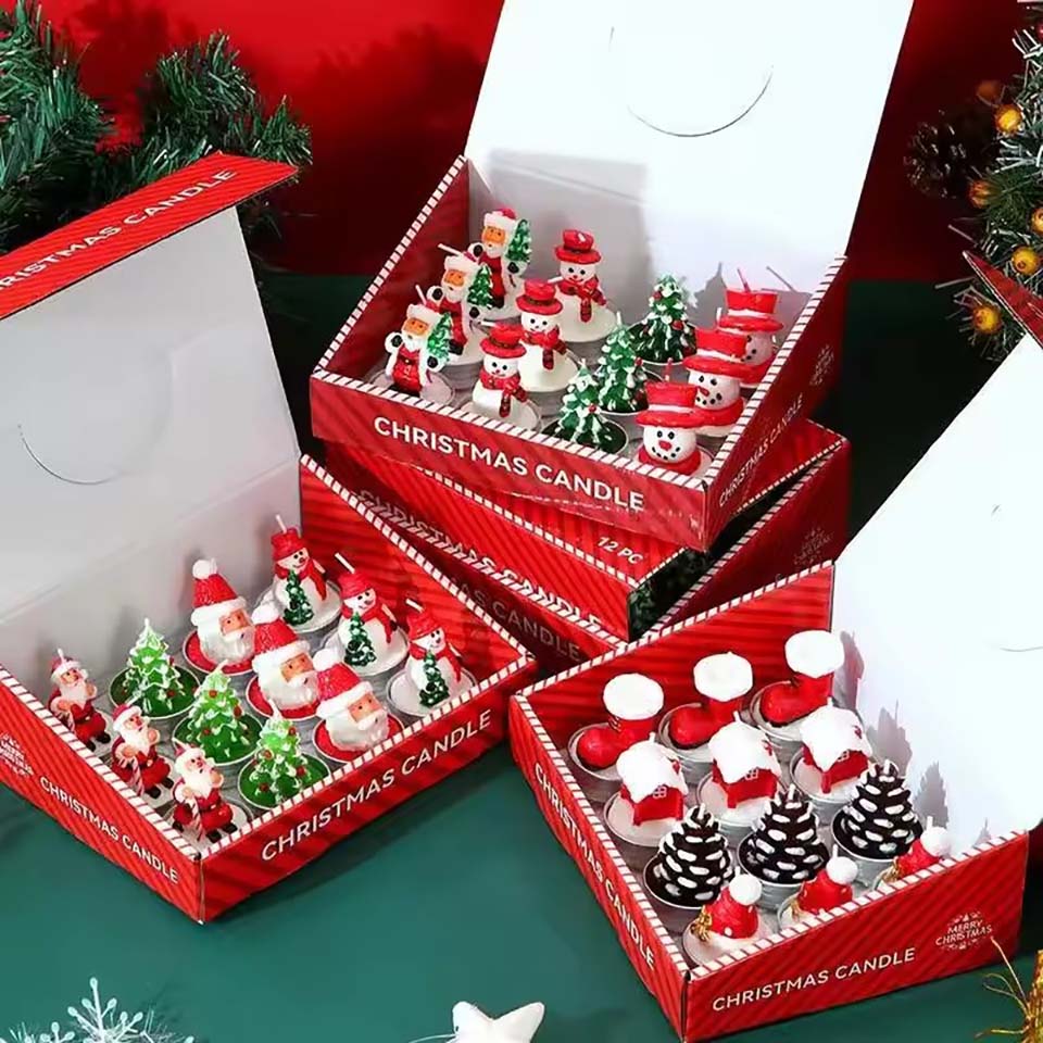 Candle Making Oil Scents - 12PCS Candles Christmas Decoration Supplies Smokeless