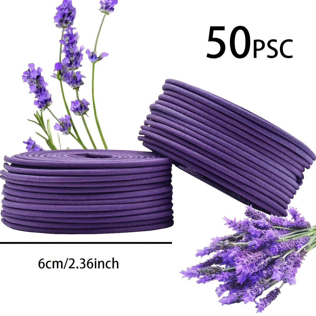 50 Lavender Scented Spiral Can - Uv Inhibitor Candle recension och pris