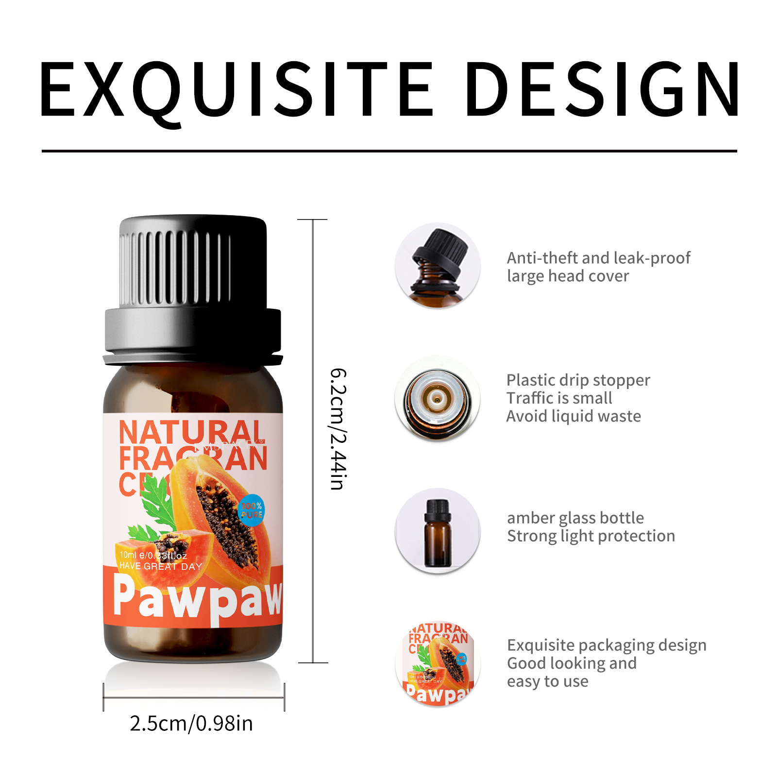 10ml Pawpaw Essential Oil Frui - Candle Making Oil Scents recension och pris