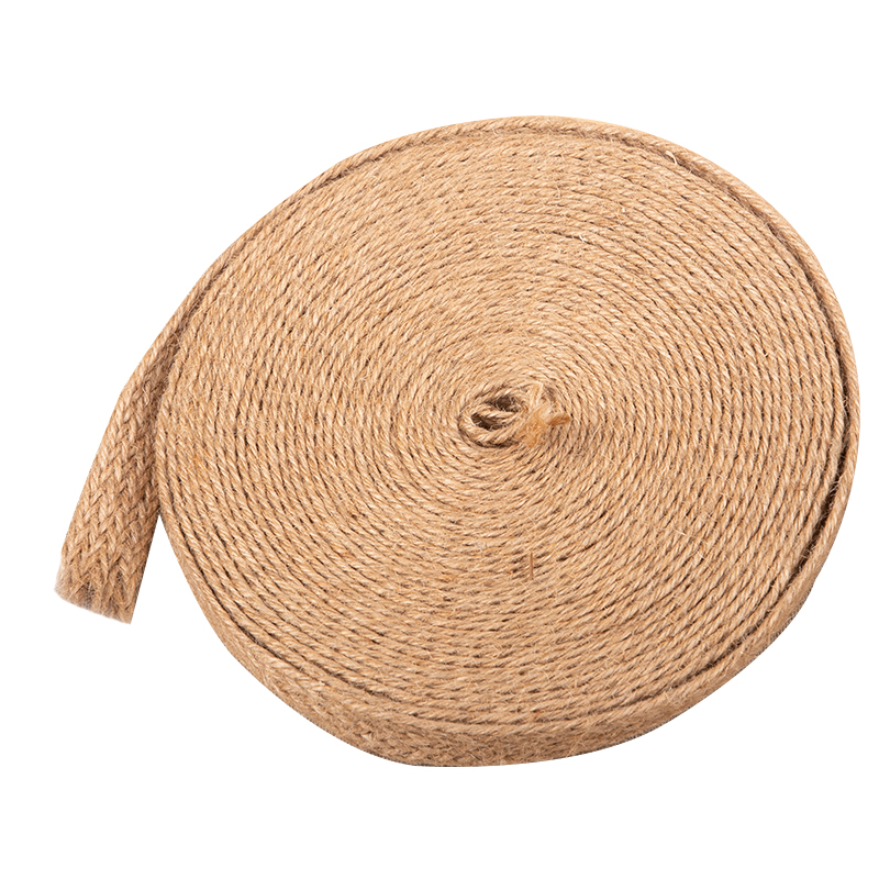 10M/Roll Flat Braided Jute Cor - Jute Bag Packaging recension och pris