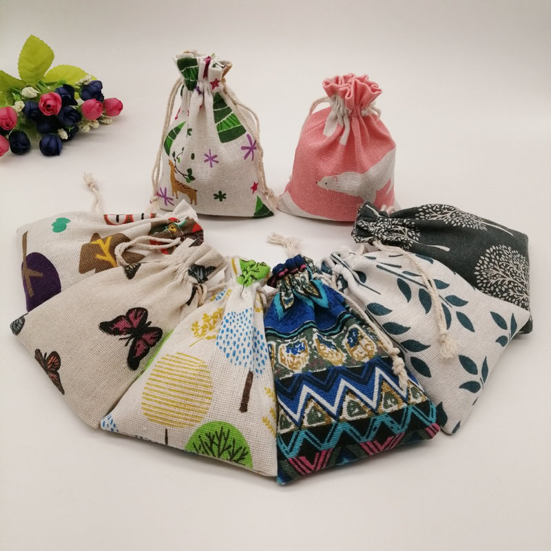 100pcs Pattern Style Jewelry S - Jute Bag Packaging recension och pris