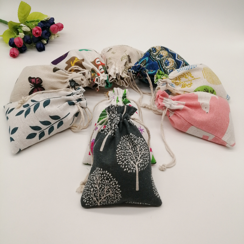 100pcs Pattern Style Jewelry S - Jute Bag Packaging recension och pris