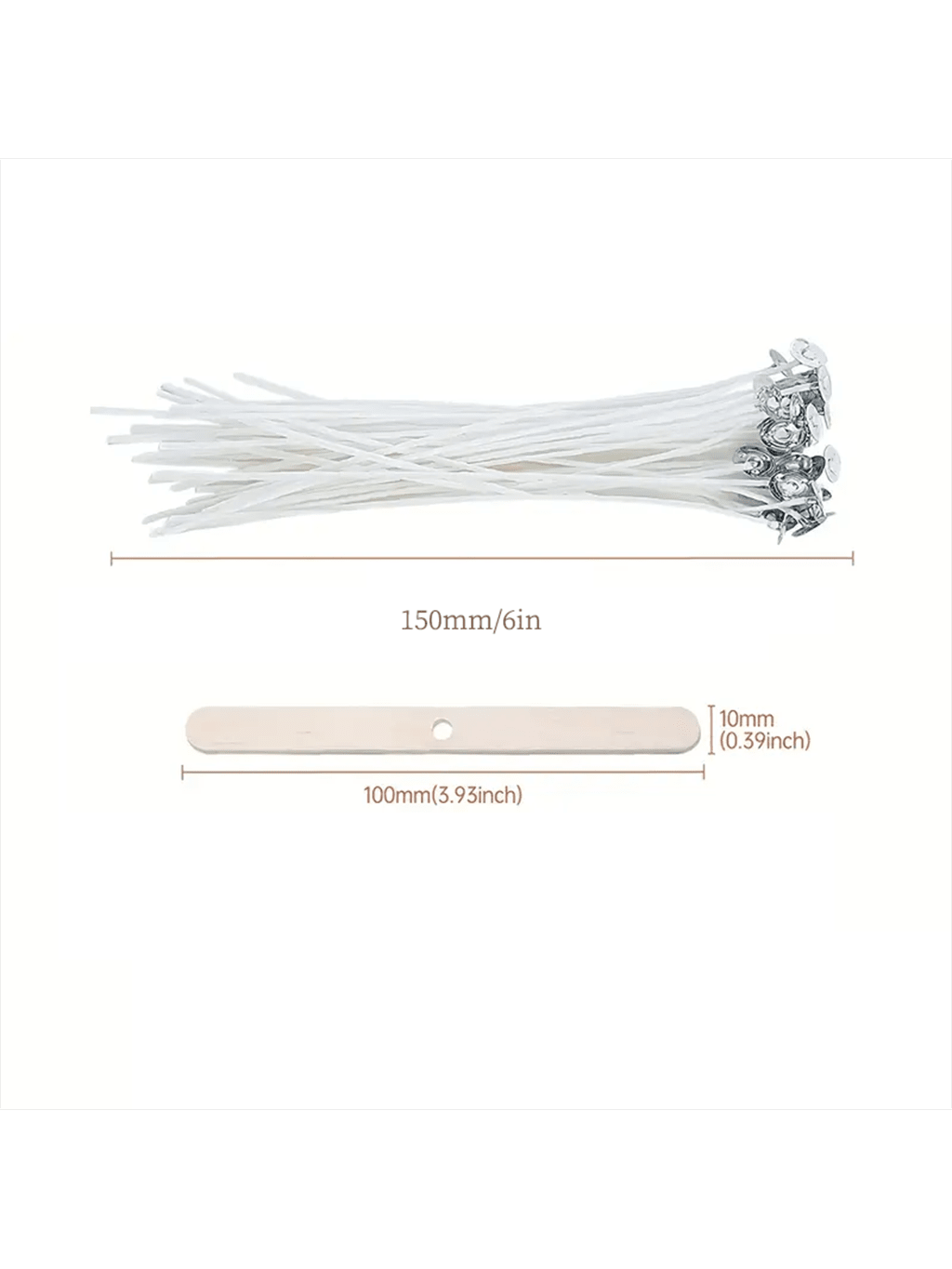 100Pcs Cotton Candle Wick 15cm - Candle Making Kit For Adults recension och pris