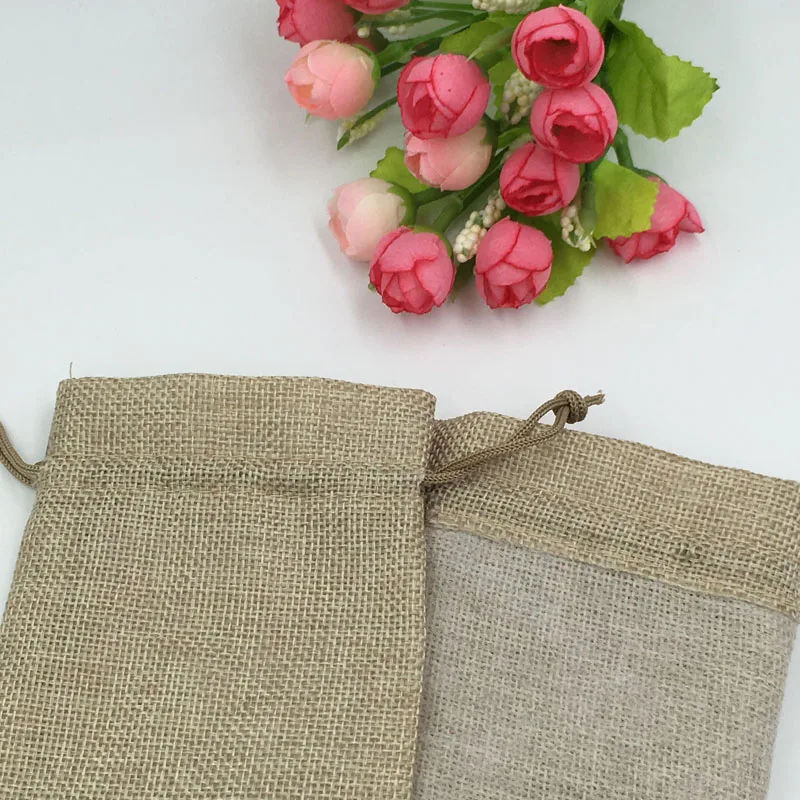 10x14cm 300pcs Jute Bags Chris - Jute Bag Packaging recension och pris