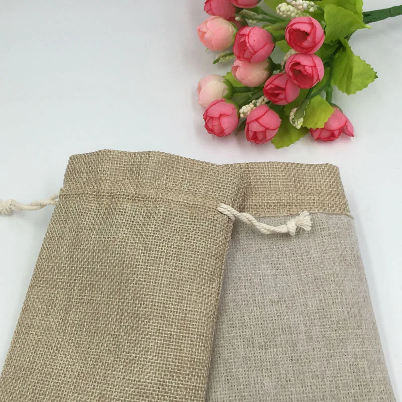 10x14cm 300pcs Jute Bags Chris - Jute Bag Packaging recension och pris
