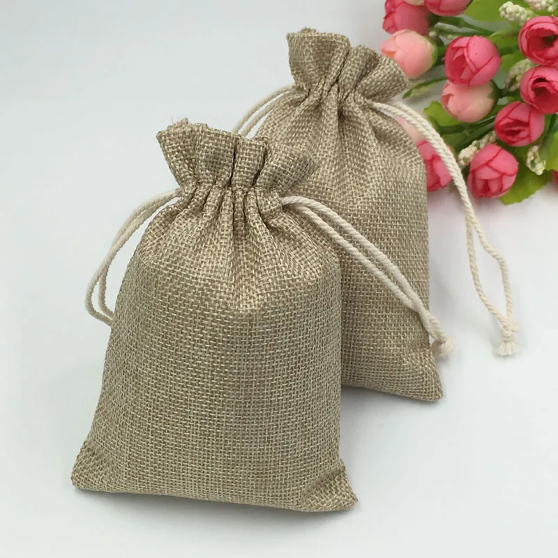 10x14cm 300pcs Jute Bags Chris - Jute Bag Packaging recension och pris