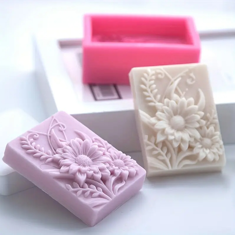 3D Flower Square Soap Silicone - Candle Making Ideas recension och pris