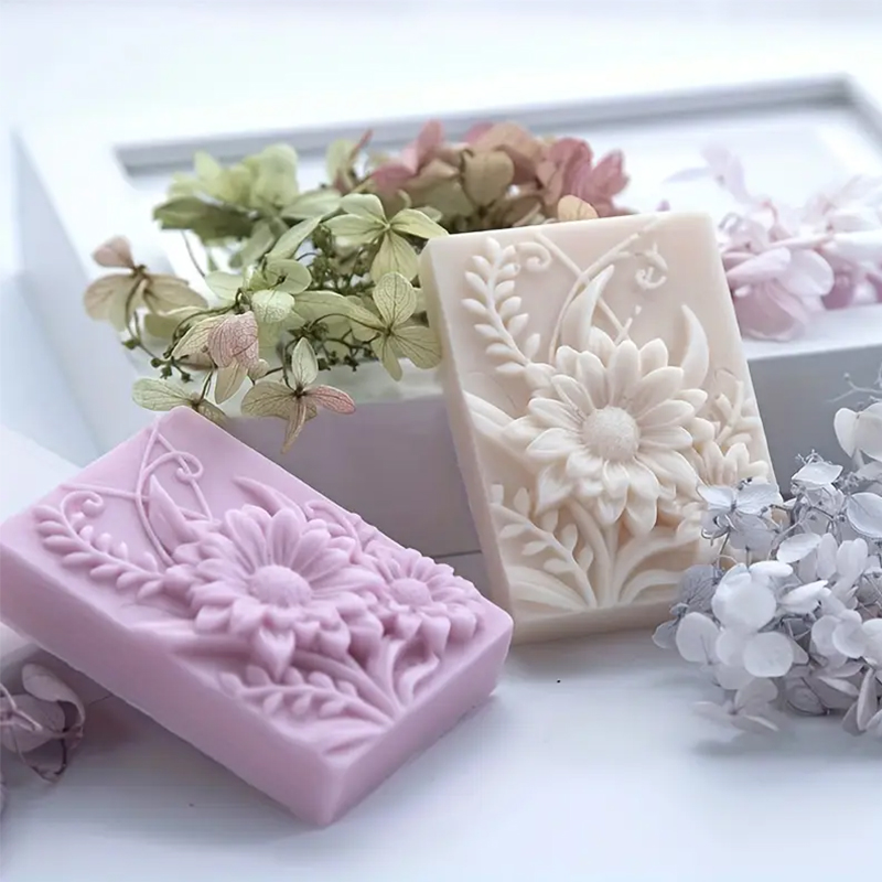 3D Flower Square Soap Silicone - Candle Making Ideas recension och pris
