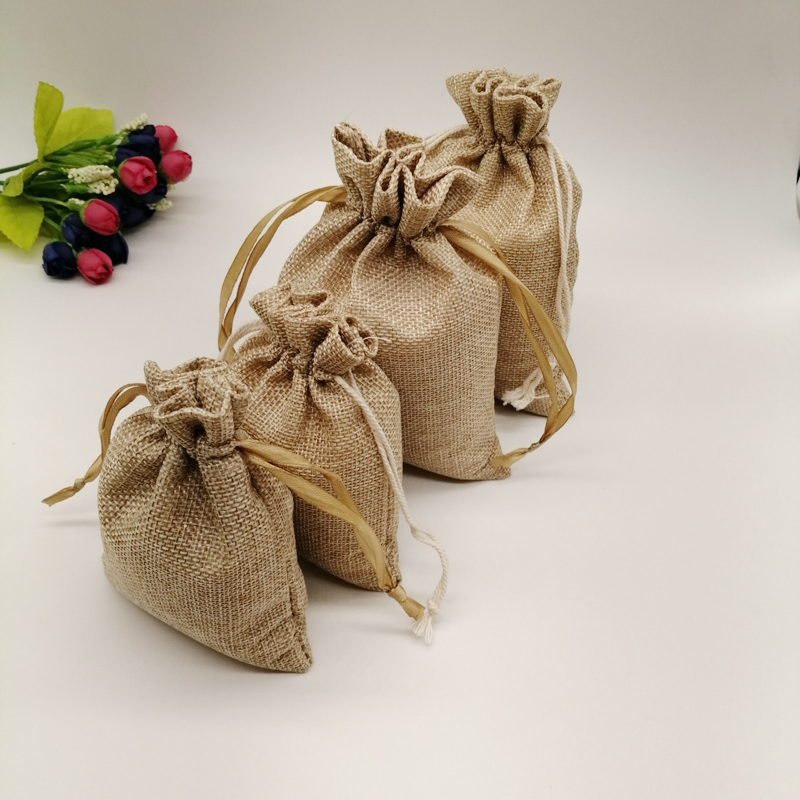 5pcs Fabric Jute Bags Gift Pac - Jute Bag Packaging recension och pris