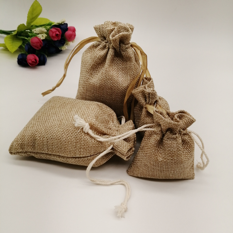 5pcs Fabric Jute Bags Gift Pac - Jute Bag Packaging recension och pris