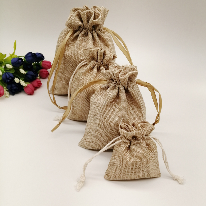 5pcs Fabric Jute Bags Gift Pac - Jute Bag Packaging recension och pris
