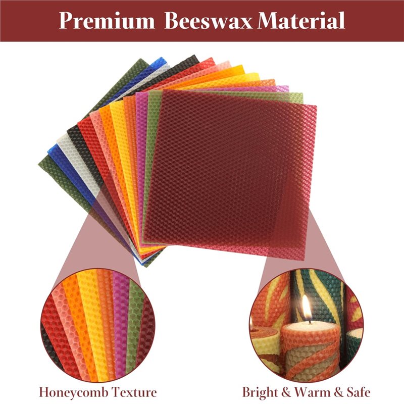 AT21-Bee Swax Sheets(24Pcs), 8 - Candle Making Kit For Adults recension och pris
