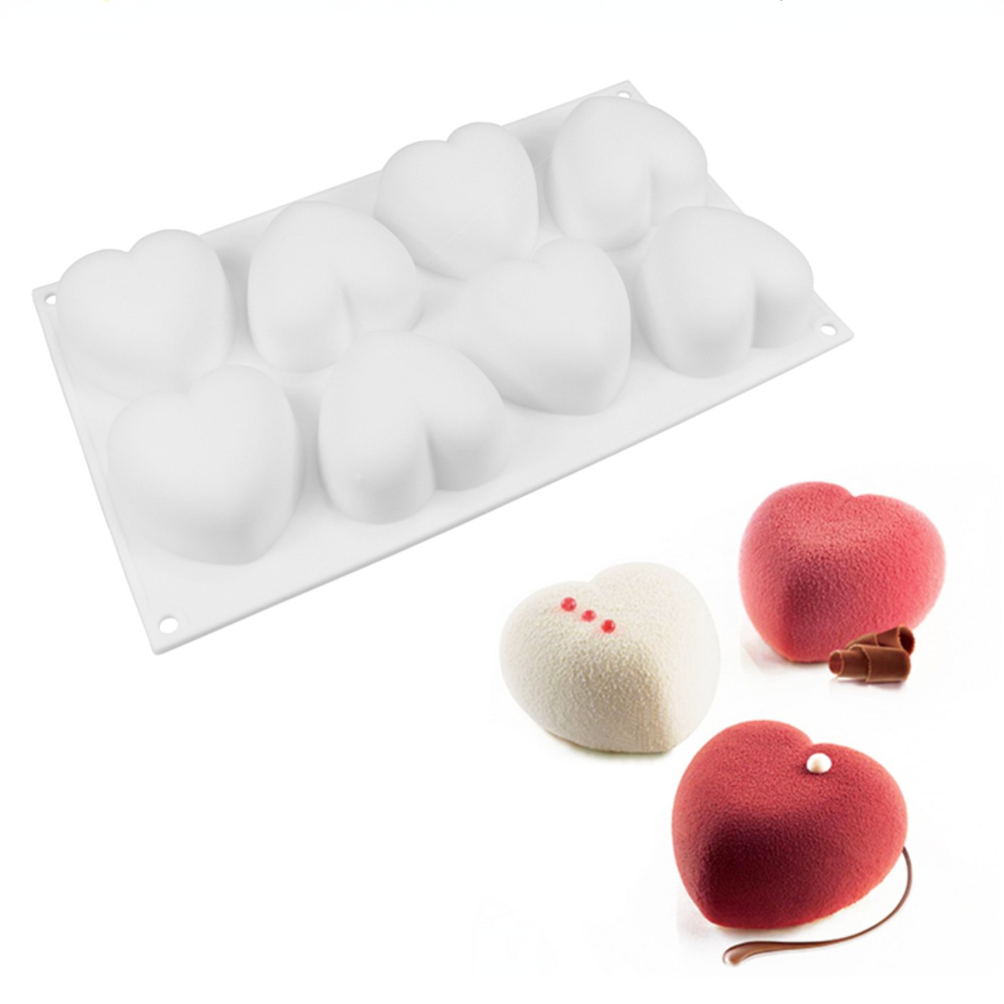 Love Heart Silicone Soap Mold  - Candle Making Course recension och pris