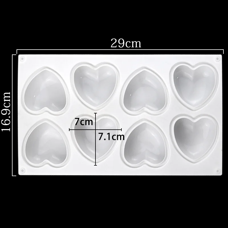 Love Heart Silicone Soap Mold  - Candle Making Course recension och pris