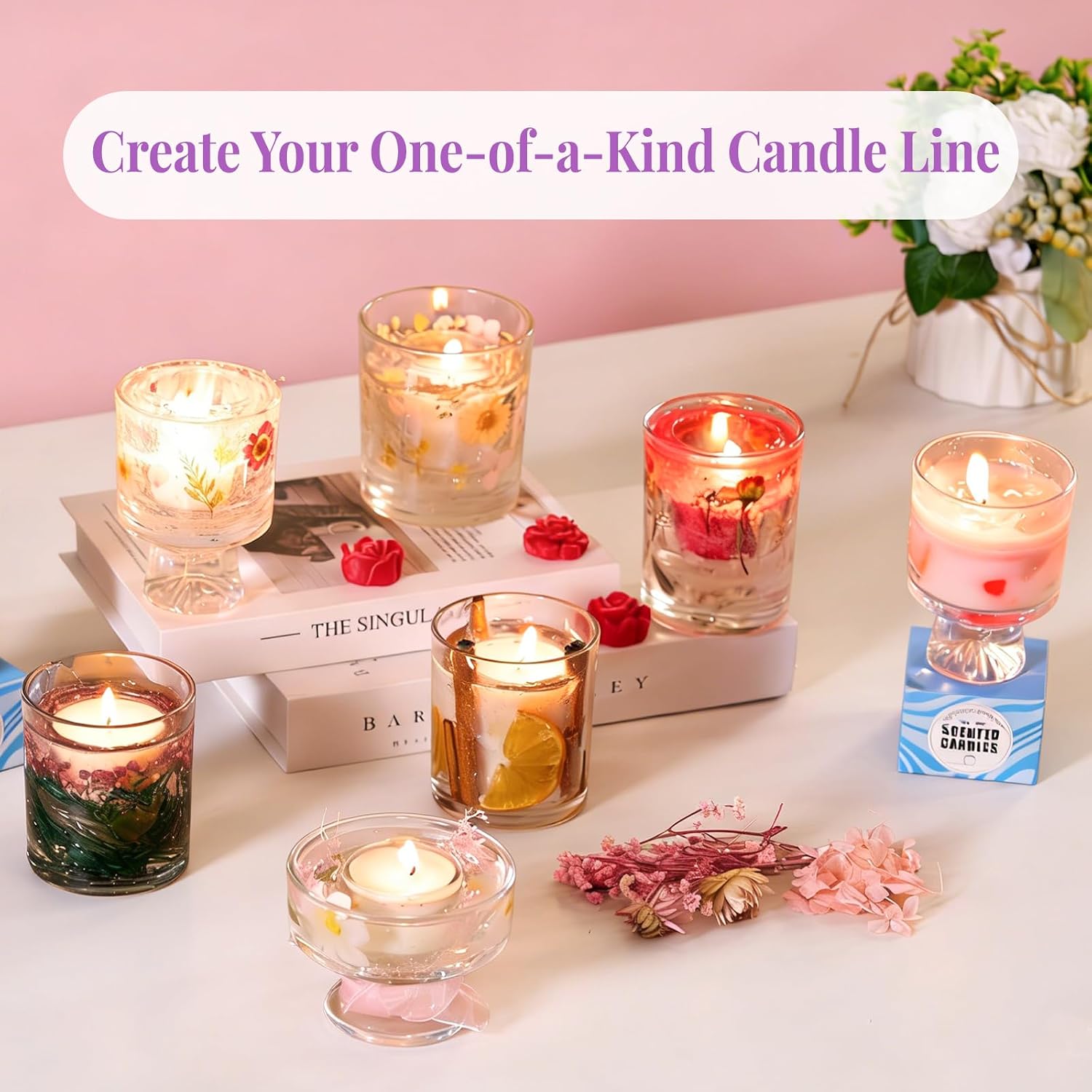 2-in-1 Soy & Jelly Wax DIY Can - Candle Making Kit For Adults recension och pris