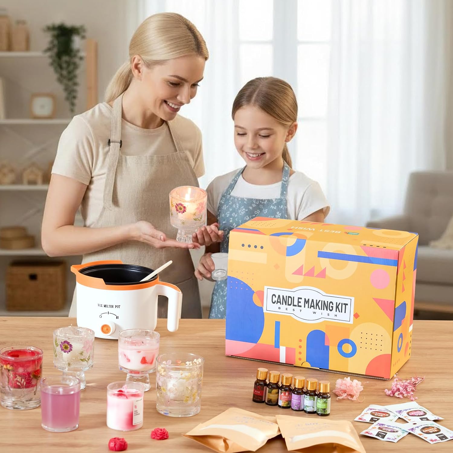 2-in-1 Soy & Jelly Wax DIY Can - Candle Making Kit For Adults recension och pris