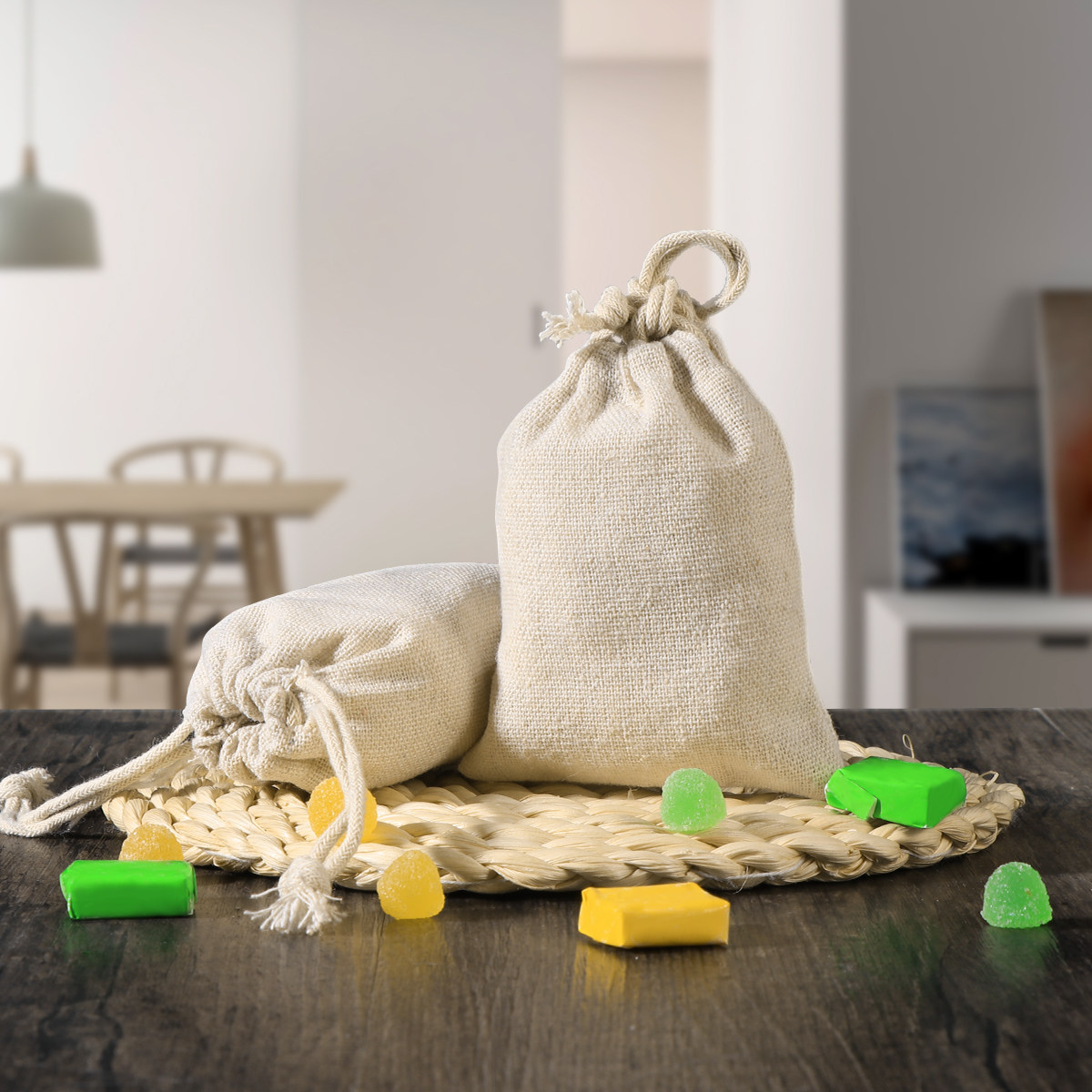 10Pcs Strong Reusable Jute Lin - Jute Bag Packaging recension och pris