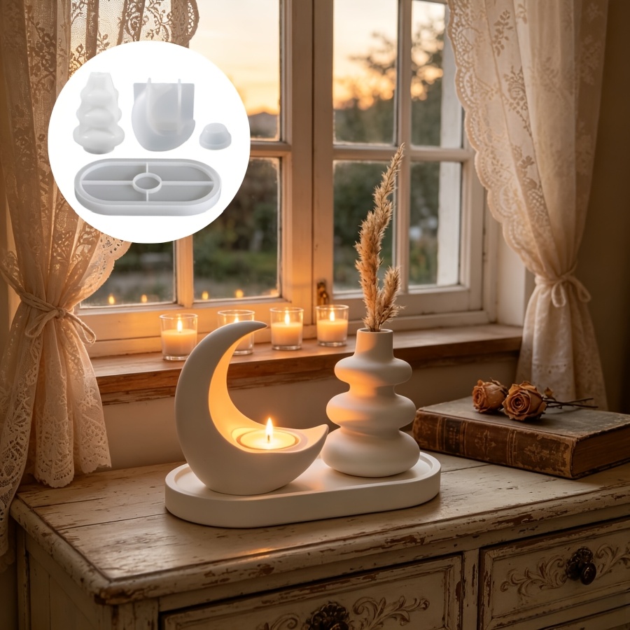 4pcs Set Including Moon Candle - Candle Making Kit Wholesale recension och pris