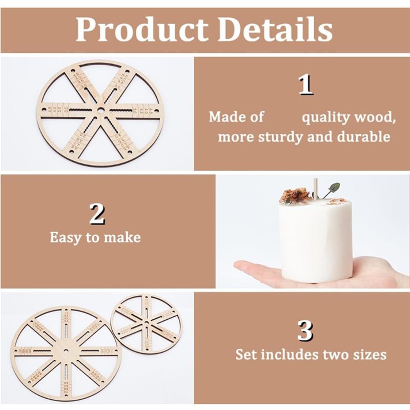 ABUI-Wick Holders 2Pcs Wick Ce - Candle Making Kit Wholesale recension och pris