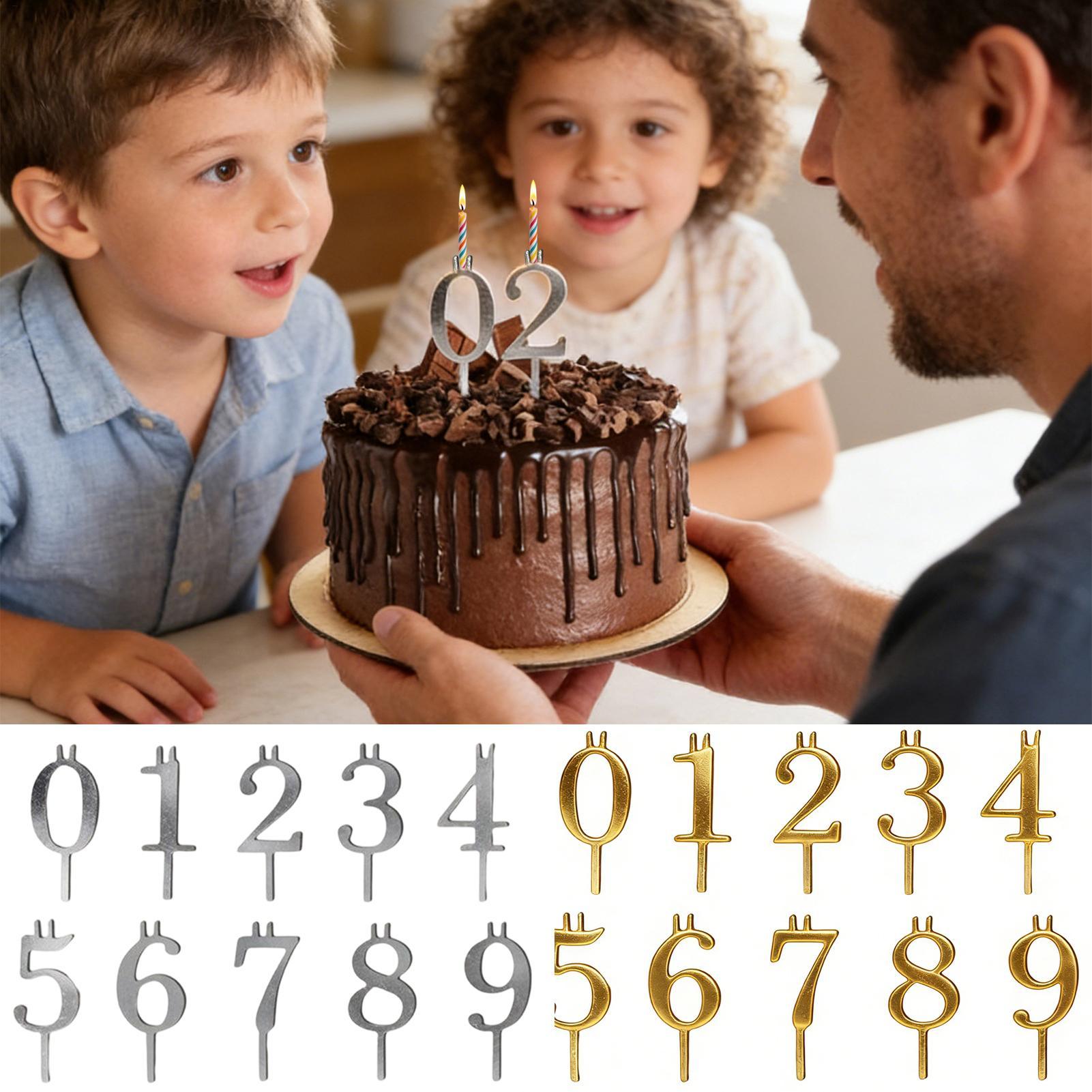 10pcs 0-9 Number Cake Toppers  - Candle Making Ideas recension och pris