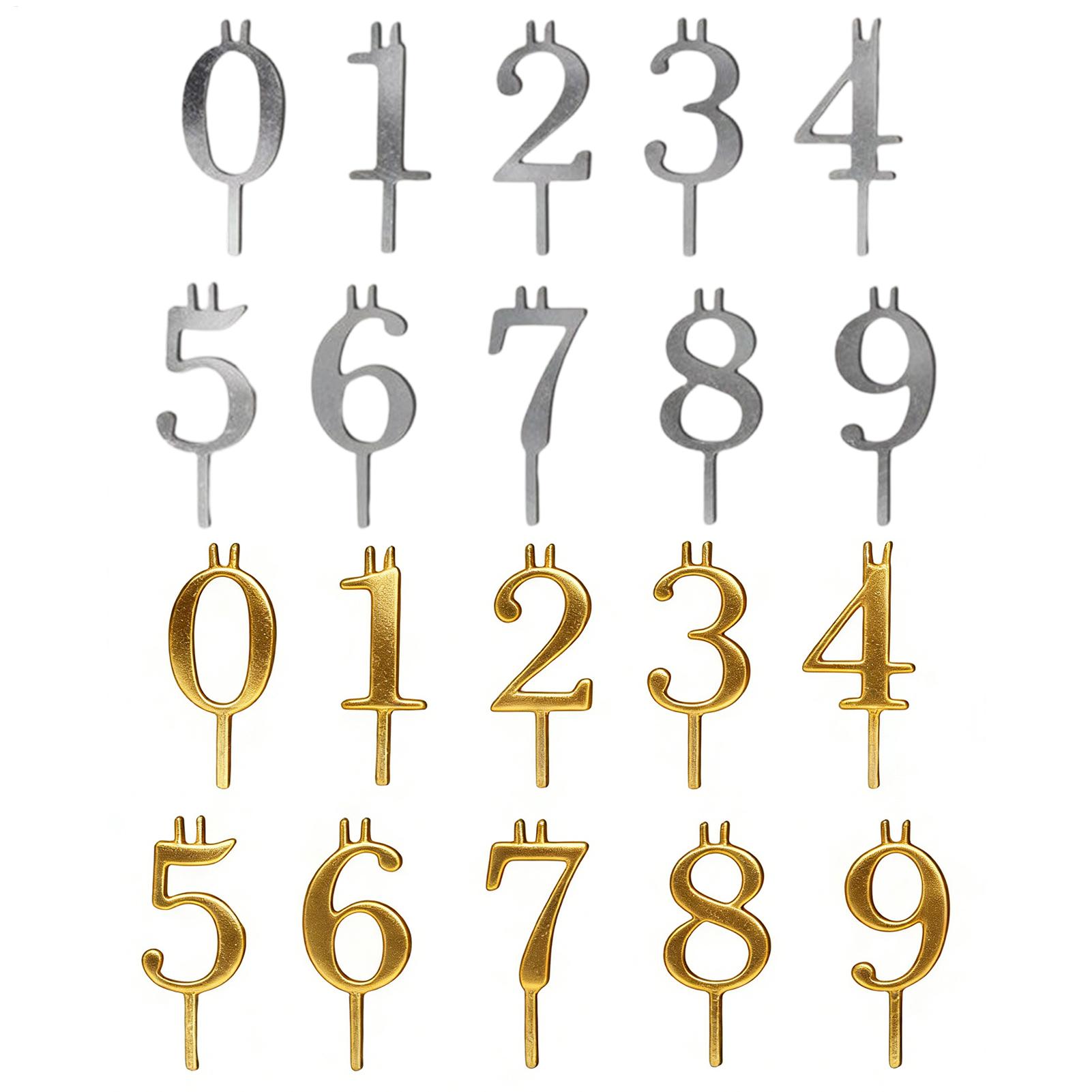 10pcs 0-9 Number Cake Toppers  - Candle Making Ideas recension och pris